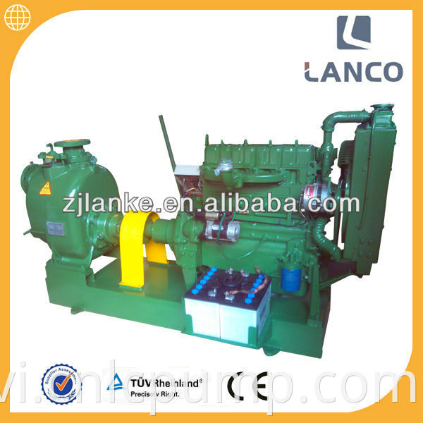 Lanco P loại 4 inch Tự ngang mồi ly tâm Isuzu Diesel bơm